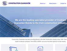 Tablet Screenshot of constructionguarantee.ie